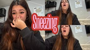 A sneezing session to clear my nose