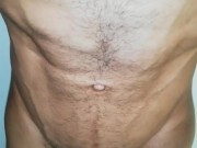 POLLA GRANDE Y VENOZA PELUDA, SIX PACK, PRIMER PLANO