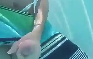 Jerk off under water