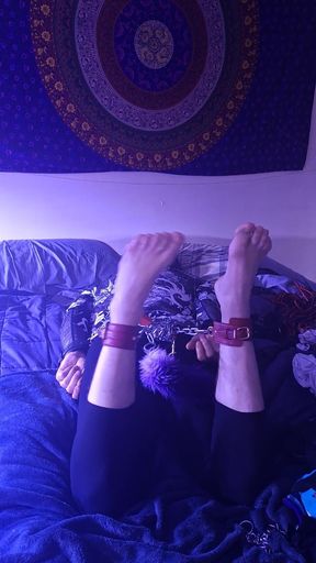 Self Bondage and Tail Feet and Chains