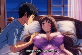 Step sister share bed with step brother in hotel