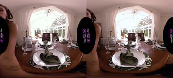 Canceled Dinner Leaves Brunette Whimpering as Teased Tattooed Hands Jerk Her Off