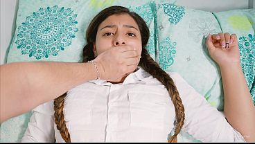 Shh, shh, don'_t scream! - Stepbrother fucks his stepsister when they'_re alone at home.