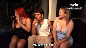 A sugary threesome awaits - these bisexuals and their bf know how to heat things up - the best XXX!