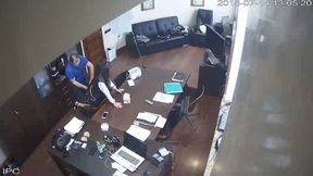 Boss having sex with his lover, caught on camera.(4)