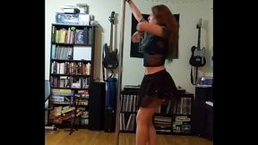 Black Skirt and Heels Strip