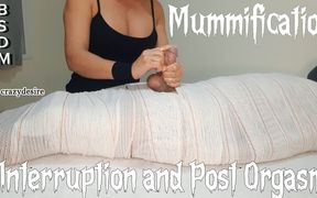 Part3 Mummified Handjob with Interruption of Cum for Two Minutes.