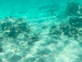My bare diving on a public beach - rate what I can do underwater