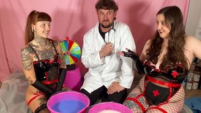 doctor puts the nurses gunge skills to the test