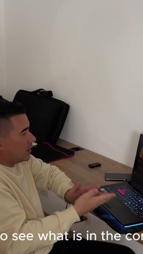I catch the computer technician masturbating to my videos and he ends up fucking my big Latin ass - Devil Khloe   Clip 1