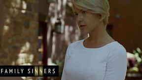 Blonde Milf Kit Mercer's Talented Mouth and Tight Pussy Take Step Son Van Wylde to Ecstasy - Family Sinners