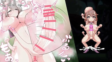 Mature anime vixen with dual anatomy dominates fantasy realm in vivid hentai art