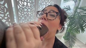 Curvy Brunette Ta Kes BBC