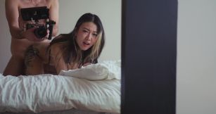 Asian Hottie Oiled up and Fucked Hard with a Closeup Creampie