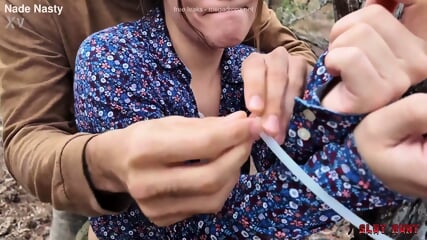 Juniper Ren Gets Tied Up And Fucked In The Forest