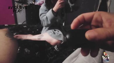 tiny pierced cock wrecked by her submissive wife