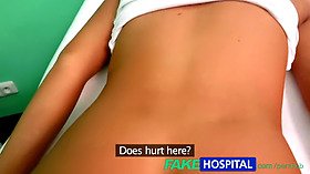 Mia Manarote gets her shaved pussy pounded by doctors in fakehospital POV