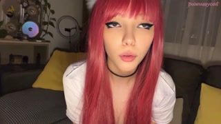 Redhead alt girl smoking for you (full vid on my 0nlyfans/ManyVids)