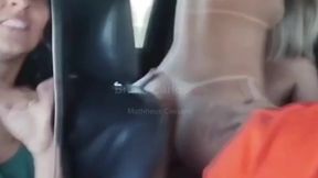 Hot wife takes big cock in car while ex films everything