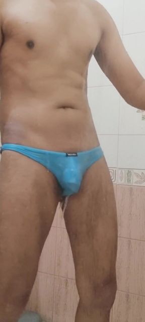 Its bathing time again with my hot sexy underwear   Clip 2