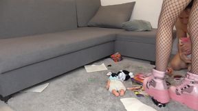 Cheeky brat in a destructive mood