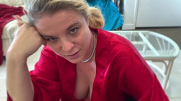 Cumming in stepmom's panties turns her on