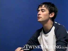 Gorgeous Shane Allen fires his cig before getting a deep ass penetration by handsome