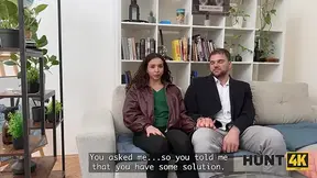HUNT4K. European GF with big ass cheats on her boyfriend for money
