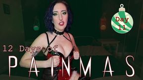 DAY 11 - 12 DAYS OF PAINMAS - Christmas CBT & Pain Play Slave Tasks by Miss Faith Rae with BDSM Instructions & Femdom POV - HD 1080p MP4