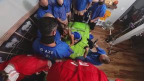 BTS 360 View Of Cheerleader vs Two Football Teams