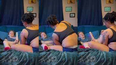 Orgasm after Orgasm, Cumming Loudly on Stud Wife’s Fingers - Real Lesbian Sex