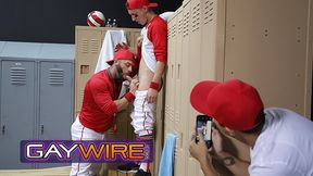 GAYWIRE - Baseball Starlet Tristan Hunter Gets Confronted Then Boned By His Coach In The Locker Apartment