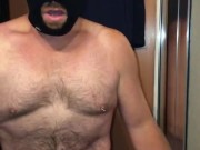 Early morning masturbation & cum eating before anyone gets up, trying to be quiet challenge