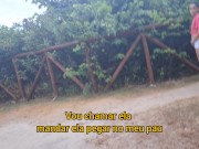 Punheta arriscada em público e mulher me pegou se masturbando!