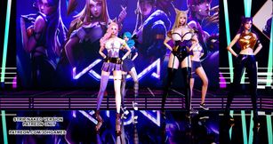 Gfriend - Glass bead Ahri, Akali, Seraphine, Kaisa, Gwen hot Kpop dance