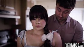 Big ass chubby teen seduces and fucks stepmoms sleazy big dick BF