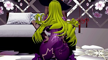 Natsumi Kyouno Hentai Date a Live Rabbit Hole Sex and Dance MMD 3D Blonde Hair