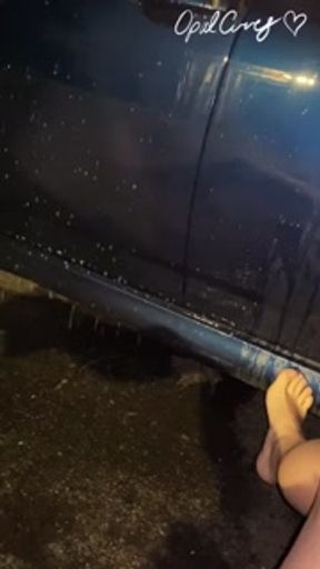 That car is back again but this time I successfully Power Pissed all over it!