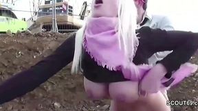 Big Titty German Teen Seduces Stranger for Public Outdoor Fuck