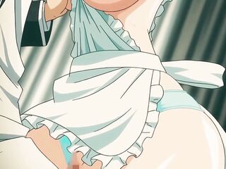 Green Haired Hotty Loves Using Her Huge Melons to Joy a Big Cock