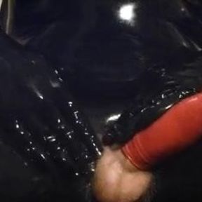 Latex orgasm