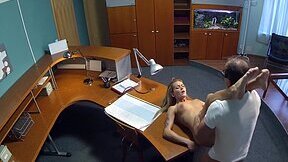 Dirty doctor fucks frisky blonde chick on the table