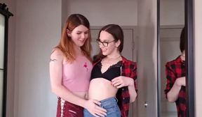 beautiful lesbian tgirls fuck each other in a passionate anal session