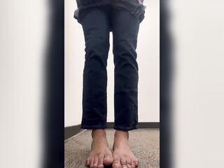 Denim Jeans Try on