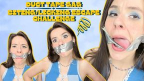 4K Ziva Fey - Duct Tape Gag Escape Challenge