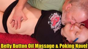 Sweet Soft Oil Bally Massage and Poking Navel (720p)