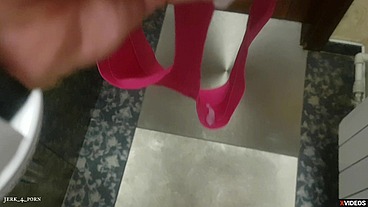 "Cum in her wet panties"