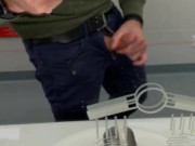 Jerking off at the train station