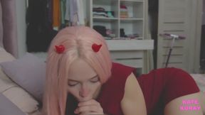 Cosplay Zero Two Gets Nailed