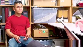 Young Latino Devastated By Security Officers Bare Fat Dick